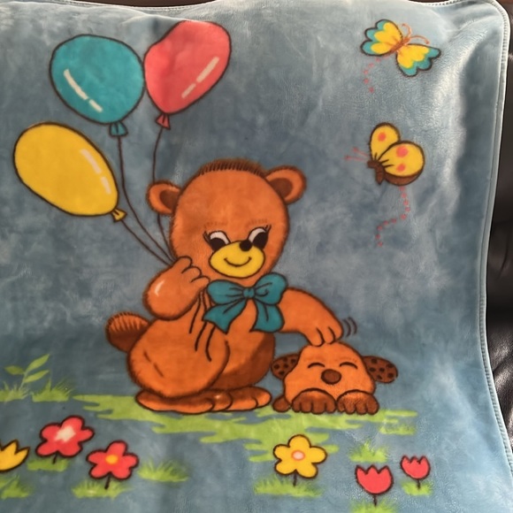 Vintage Rare Honey Bear Plush Blanket - Picture 6 of 16